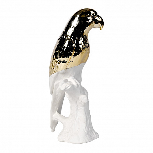 Статуэтка Pols Potten Parrot white/gold Statue 230-300-094