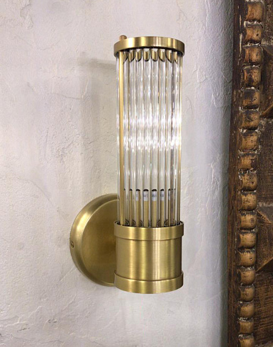 Настенный светильник Delight Collection Allen 7001 brass Claridges BRWL7001-AB