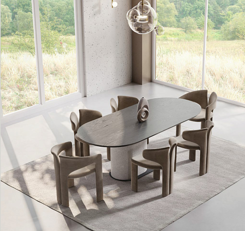 Обеденный стол Delight Collection Ocean Black Ocean Ocean Table