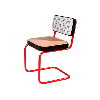 Superchair Blue Grid