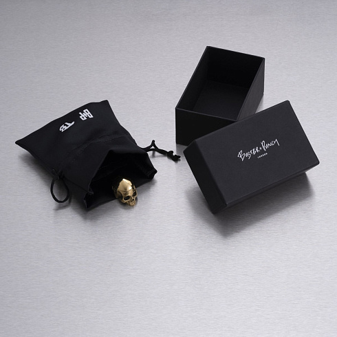 Ручка-кнопка Buster and Punch Skull Brass Skull UFK-051828