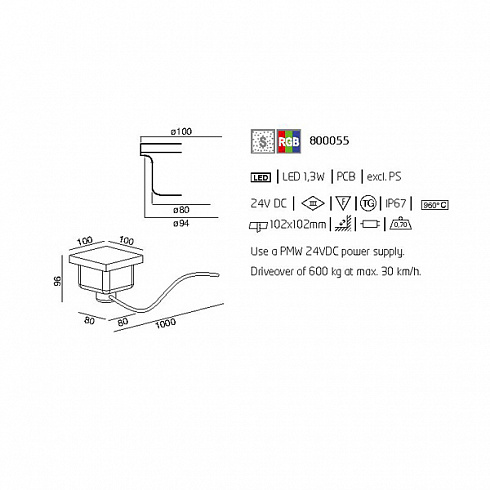 Встраиваемый светильник Wever & Ducre 800055 DRUM DRUM
