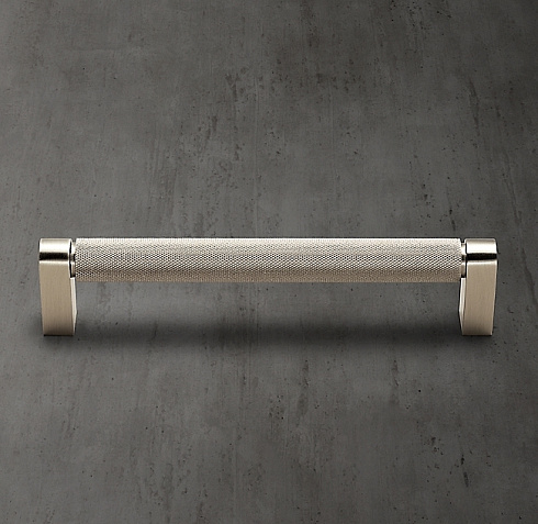 Ручка-скоба Restoration Hardware Lambeth Knurled L.15.2 Satin Nickel Lambeth Knurled 24170017 SNCK