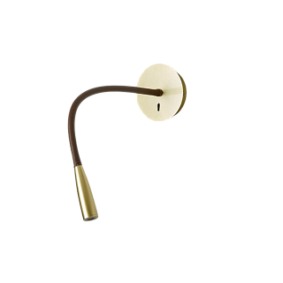 Flexi Leather brass/dark brown
