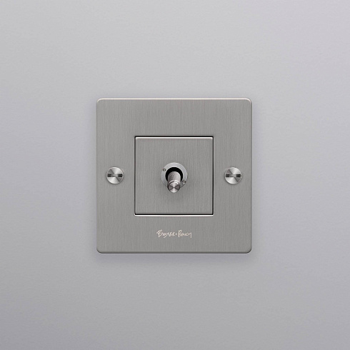 Выключатель Buster and Punch 1G / Cross / With B+P logo / Steel Switches CTK-073453