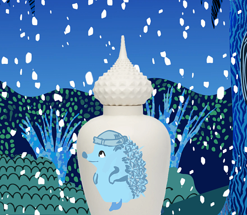 Ваза Сказ по краю Башня Серебряного Инея  