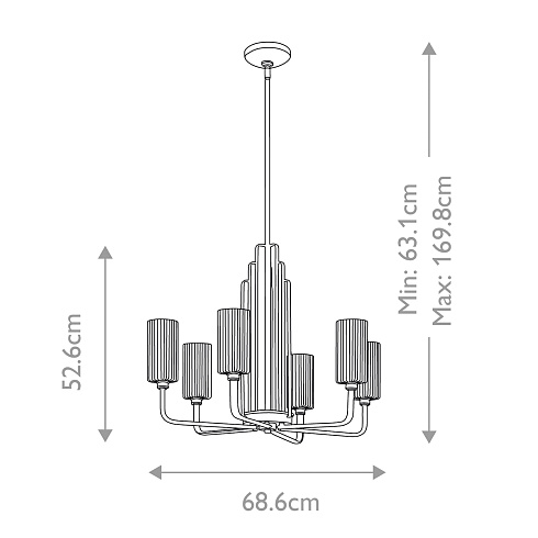 Люстры Kichler QN-KIMROSE6-PN 