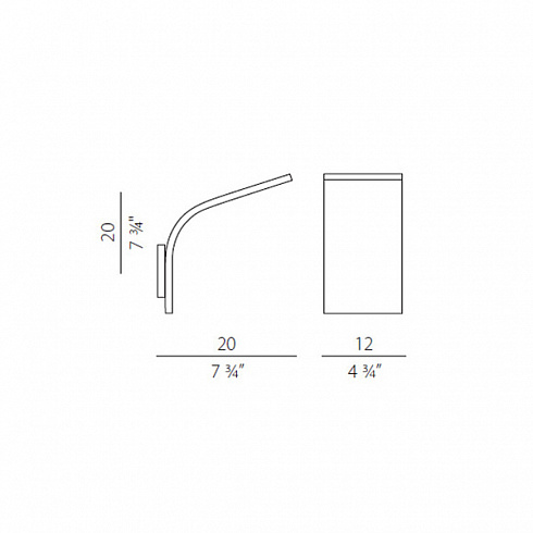 Настенный светильник Panzeri APP 1.0 Titanium APP A09830.001.0406