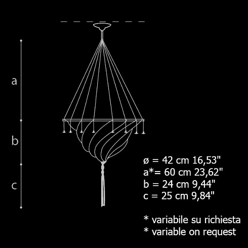 Подвесной светильник Archeo Venice Design 201.00 200