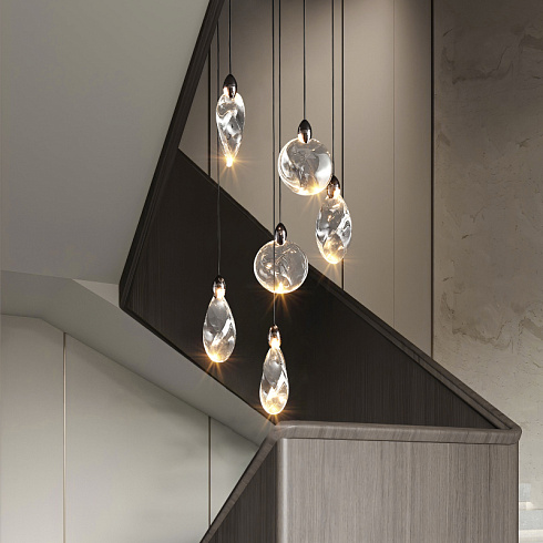 Подвесной светильник Delight Collection MT9176-6H pearl black Colvin