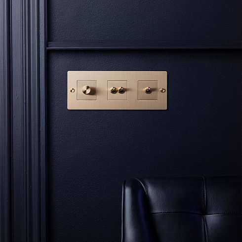 Тумблер Buster and Punch Toggle Switch Linear brass Plates and Modules RTK-054522