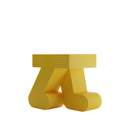 Приставной столик Qeeboo Walking Yellow Walking 84001YE