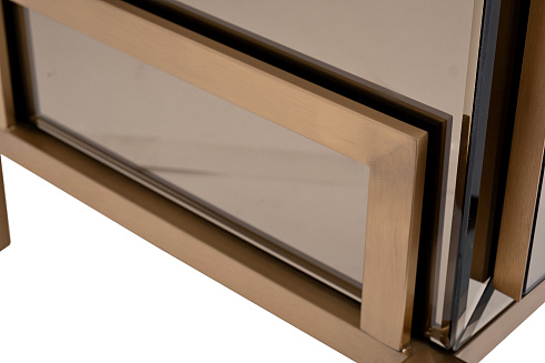 Тумба зеркальная 2 ящика см Garda Decor KFG170 