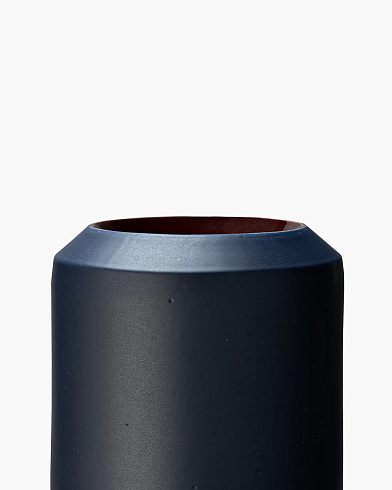 Ваза Bitossi Ceramiche Tribe 36 Matte blue/glossy brown Tribe ALE10741