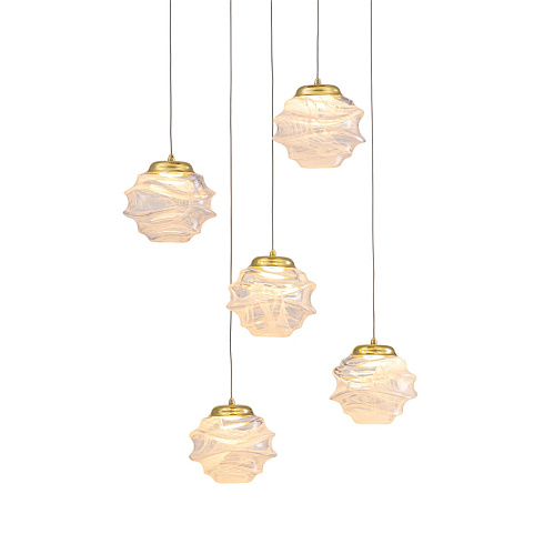 Подвесной светильник Delight Collection MD25030003-5A gold/clear MD25030003