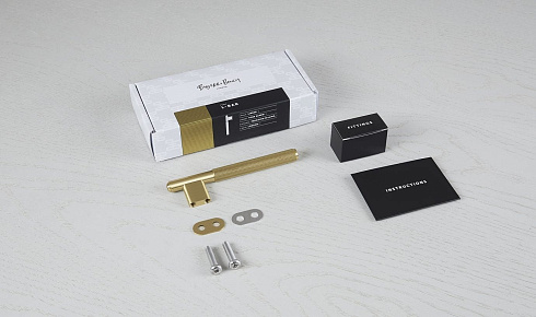 Ручка-скоба Buster and Punch L-Bar Brass Linear GLB-05326