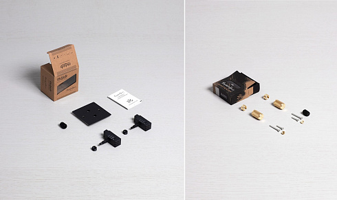 Диммер Buster and Punch 2G Cross Black/brass Switches UK UK-DI-CO-2G-LED-BL-BR-A