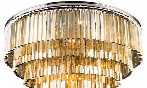 Люстра Delight Collection Odeon 10A chrome/amber 1920s Odeon KR0387P-10A chrome/amber