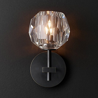 Boule De Cristal  Single Sconce Bronze
