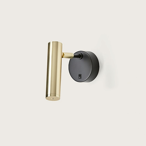 Настенный светильник Aromas del Campo Maru brass Maru A1194+Black/Matt brass