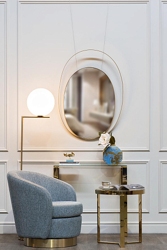 Консоль прозр.стекло/золото см Garda Decor 47ED-CST008/80GOLD 