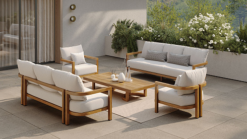 Диван Delight Collection Outdoor Valencia Valencia Valencia Sofa 3-seat