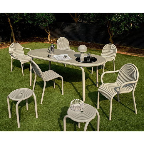 Стул Tom Dixon Groove Arm Putty Groove GRAC01PU