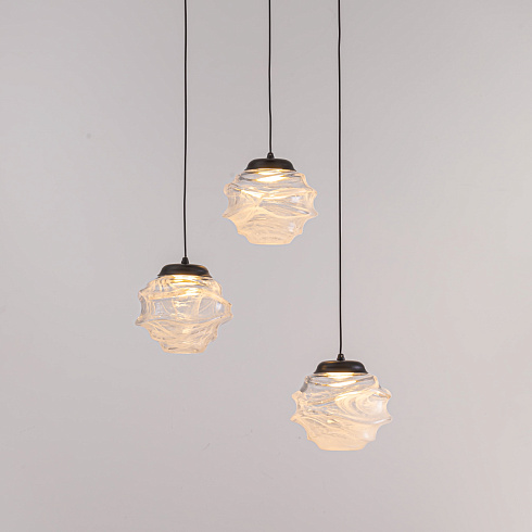 Подвесной светильник Delight Collection MD25030003-3A matt black/clear MD25030003