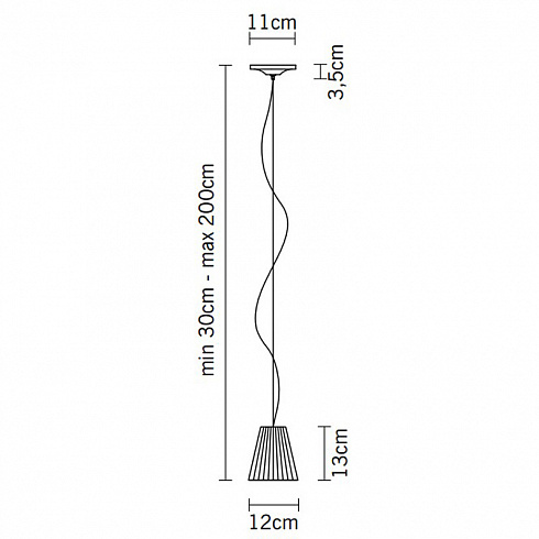 Подвесной светильник Fabbian D87A0100 Flow