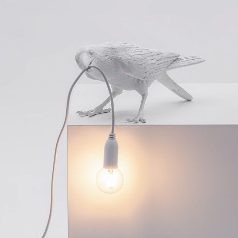Настольная лампа Seletti Bird Playing White Outdoor Bird Lamp 14723