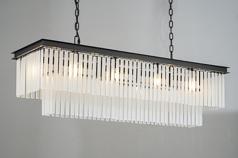 Люстра Delight Collection Odeon 10C/P black/frost 1920s Odeon KR0387P-10C/P black/frost