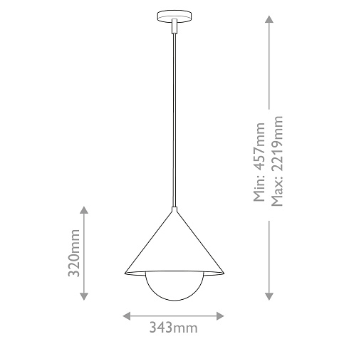 Подвесные светильники Alora ALM-REMYCK-P-GD 