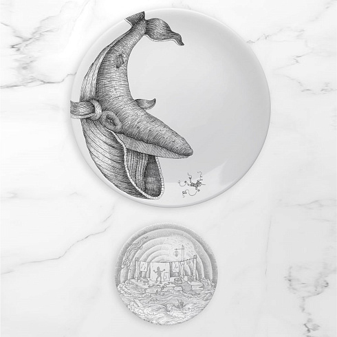 Тарелка Aquatic Creatures Pinocchio set of 2 Whales Pinocchio plates set