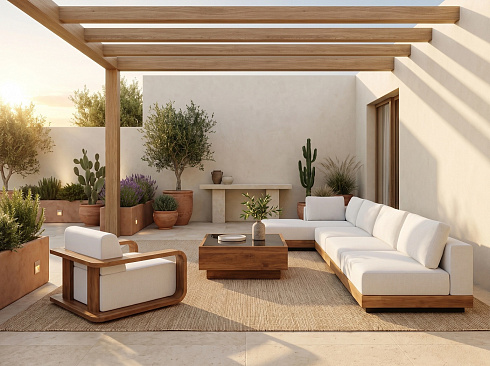 Журнальный стол Delight Collection Outdoor Sabbia B Sabbia Sabbia B Coffetable