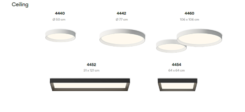 Потолочный светильник Vibia Up 4440 Graphite TW+Casambi  Up 444018/8Z