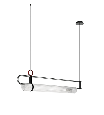 Подвесной светильник Italamp Coulisse 816/S Grey - Black- Red Coulisse 008160S0 002