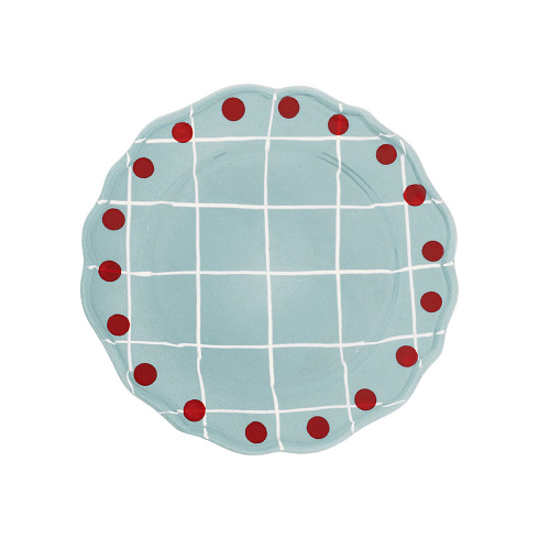 Тарелка Bitossi Home Quadri Light Blue Quadri QRI00101