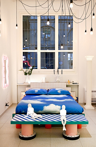 Кровать Seletti Superbed Red Grid Superfurniture 16523