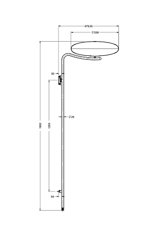 Настенный светильник Astep 2065 wall Model 2065 T01-W31-00WW