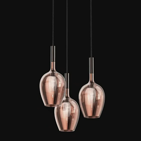 Подвесной светильник Italamp Rosè Maxi 3050/G Shiny Coating Coppered Rosè 005880S0 001