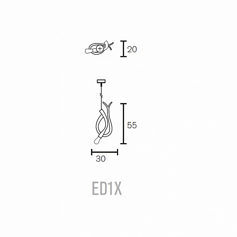 Подвесной светильник Brand Van Egmond Edison'S Tail 1 Brass Edison'S Tail ED1XBR