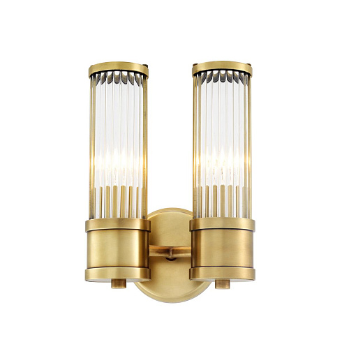 Настенный светильник Delight Collection Allen 7001-2 brass Claridges BRWL7001-2-AB