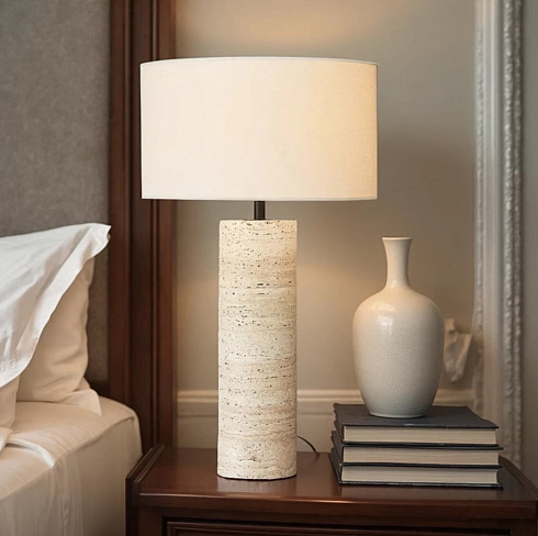 Настольная лампа Delight Collection 5003T travertine Stone Table Lamp