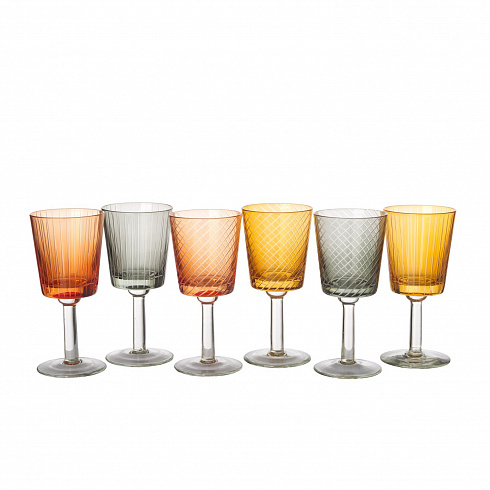 Набор Pols Potten Wine glass library set 6 Glasses 140-230-133