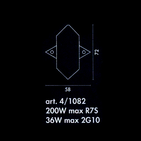 Настенный светильник Sothis 4/1082-B-10 1082