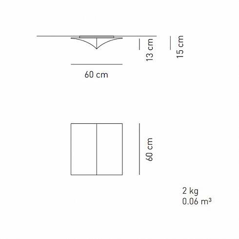 Настенный/Потолочный светильник Axo Light PL NEL S 60 White Nelly PLNELS60BCXXE27