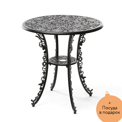 Обеденный стол Seletti Aluminium Black Industry Collection 18687 NER