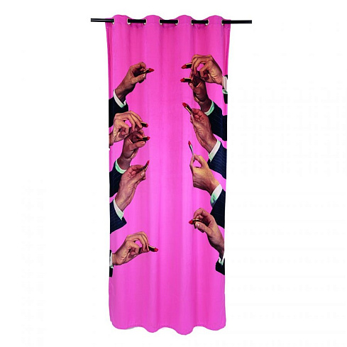 Штора Seletti Lipstick Pink Toiletpaper Curtain 02417