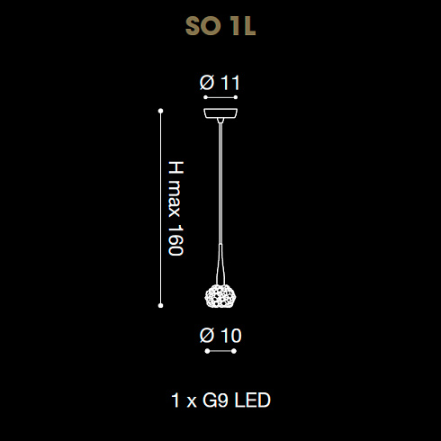 Подвесной светильник Light4 Ghalia SO 1L Ghalia GHASO1L