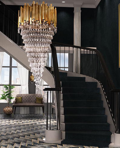 Люстра Delight Collection Trump 26 Trump KM0988P-26 gold